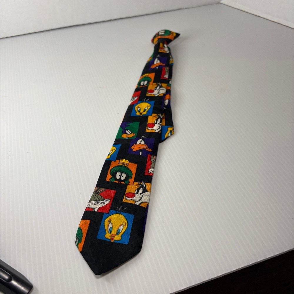 Looney Tunes Vintage Clip on Tie Warner Mania 1993 *Kids Tie*